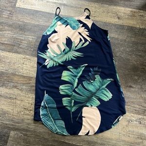 Silky palm dress